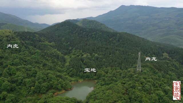 老蚌含珠形,大都督曹公祖坟风水,航拍山脉真是霸气威武