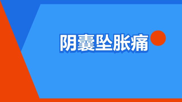 “阴囊坠胀痛”是什么意思?