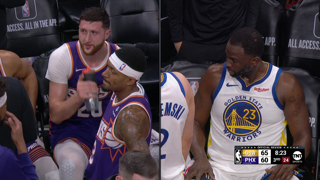 【驱逐】格林回身掌掴努尔基奇 二级恶意犯规直接被驱逐