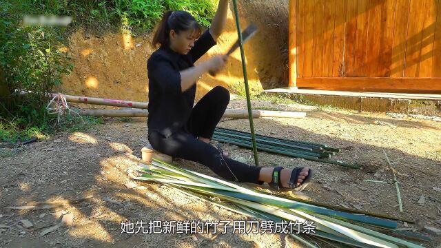 小婷的荒野建造之路.今天制作了一些屋内的家具2