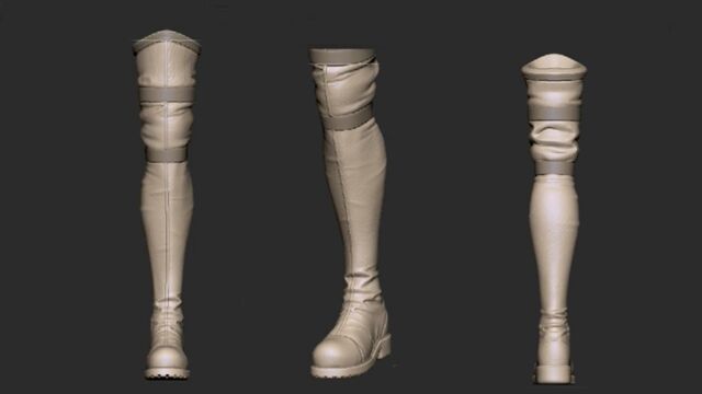 【zbrush雕刻】靴子模型制作教程.zbrush雕刻基础教程