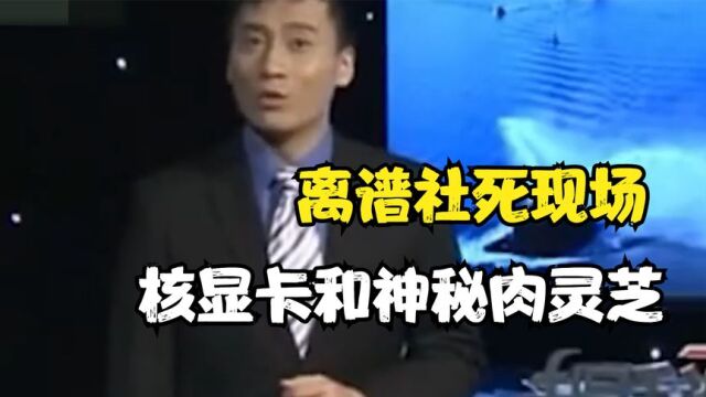 史上最社死的两个主持人,核显卡与神秘肉灵芝