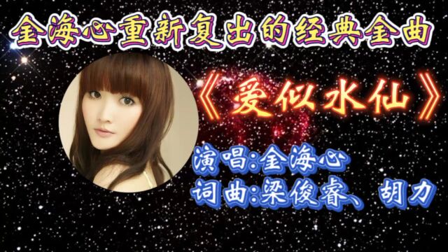 怀旧金曲《爱似水仙》金海心深情演唱,歌词婉转忧伤,甜美悠扬嗓音唱出多少人的心声!