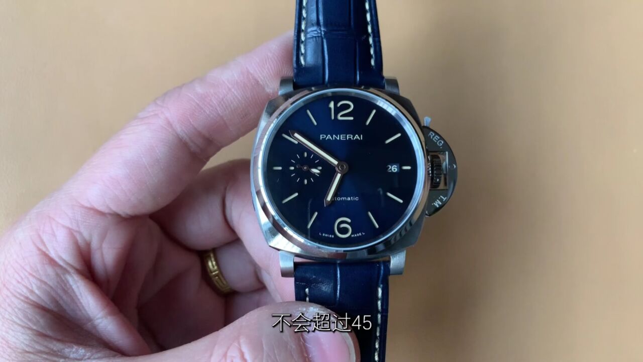 vs沛纳海due系列927蓝面腕表 42毫米 自产p9000机芯