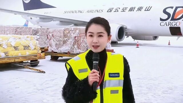 新疆机场集团首条定期国际货运航线通航