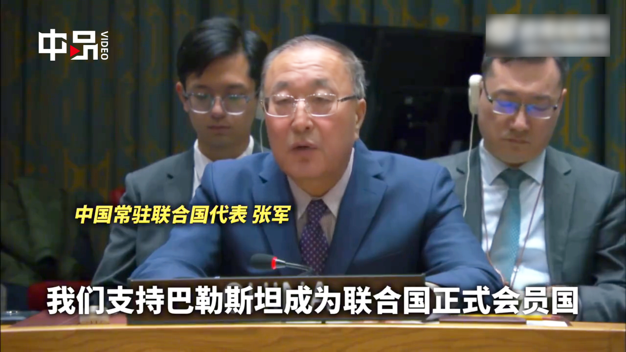 现场中国大使张军我们支持巴勒斯坦成为联合国正式会员国