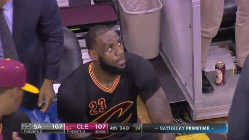 《NBA骑士》【得分】危急时刻显大心脏本色 詹姆斯超远三分续命骑士