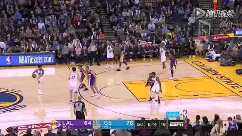 《NBA全场回放》【回放】湖人vs勇士第3节 贝尔强突送上闪电劈扣