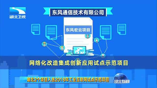 湖北2个项目入选2018年工业互联网试点示范项目