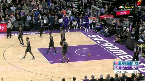 《NBA全场集锦》【得分】肉眼可见的天赋 费雷尔追身三分打停活塞