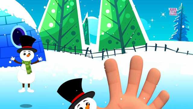 Snow Man Finger Family | Rhymes For Kids| Kindergarten Videos| Song For Toddlers by Kids Baby Club