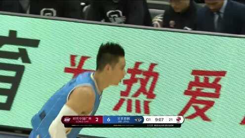 《CBA全场集锦》【得分】林书豪埋伏底角三分飙中 尼克尔森篮下梦幻脚步上篮打进