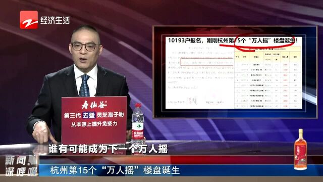 杭州第15个“万人摇”楼盘诞生