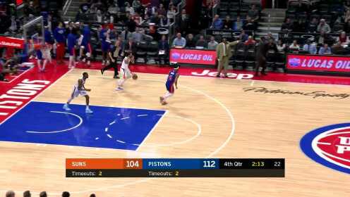 《NBA比赛集锦》托尼-斯内尔抢断反击爆扣 太阳再次倒在第4节