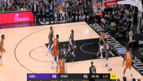 《NBA全场集锦》【原声】太阳103-99马刺 布克狂砍35分轰炸内线带队取胜