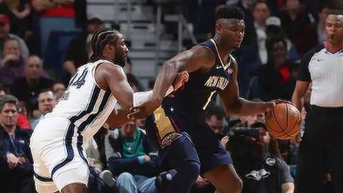 《NBA全场集锦》【原声】灰熊111-139鹈鹕 锡安24+6鹈鹕8人上双主场擒熊