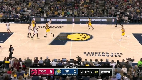 《NBA全场集锦》6秒完成一个进攻 洛瑞超远急停三分一箭穿心