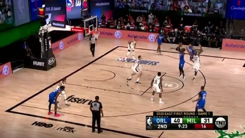 《NBA全场回放》【回放】魔术vs雄鹿第2节 字母哥垫脚犯规葬送节奏