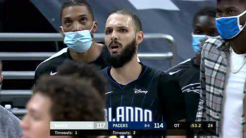 《NBA全场集锦》魔术vs步行者加时赛中文解说回放