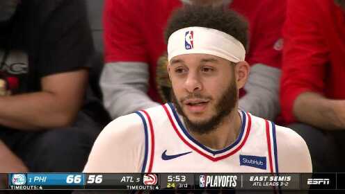 《NBA全场集锦》费城vs老鹰第3节英文原声回放