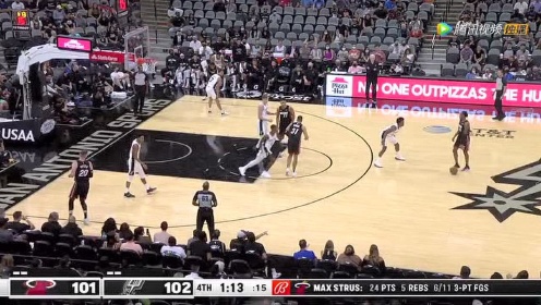 《NBA全场集锦》【纯享】热火vs马刺精华回放 巴特勒洛瑞休战希罗砍26分