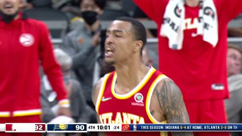 《NBA全场集锦》【纯享】老鹰vs步行者精华回放 特雷杨33＋8＋10老鹰送步行者三连败