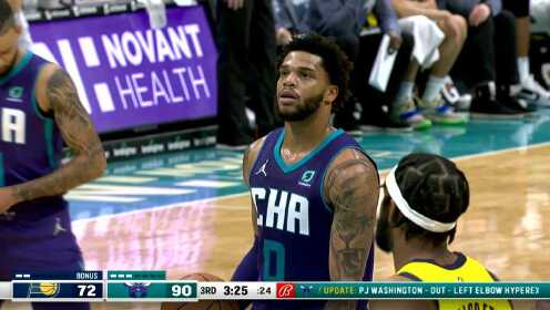 《NBA全场集锦》步行者vs黄蜂第3节中文解说回放