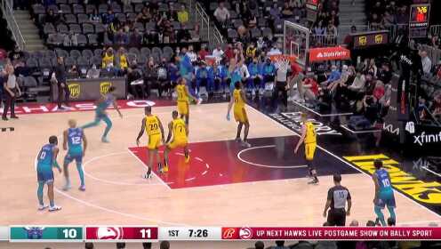 《NBA全场集锦》慢慢悠悠寻找节奏 海沃德急停中投稳稳命中