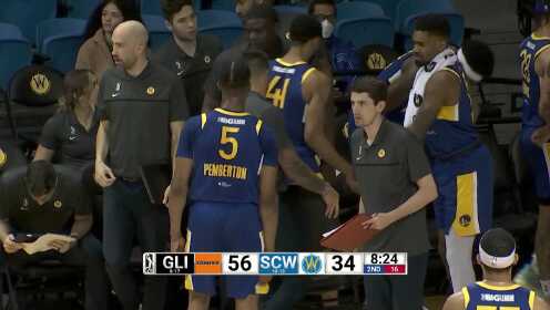 《NBA全场集锦》G联盟点燃队vs圣克鲁兹勇士第2节中文解说回放