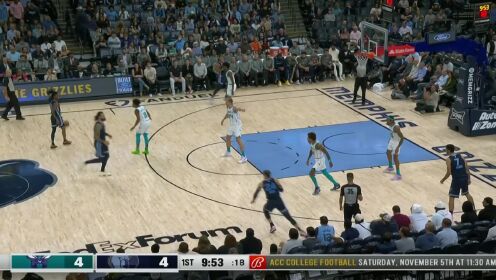 《NBA全场集锦》莫兰特击鼓传花送妙传 布鲁克斯接球干拔三分命中
