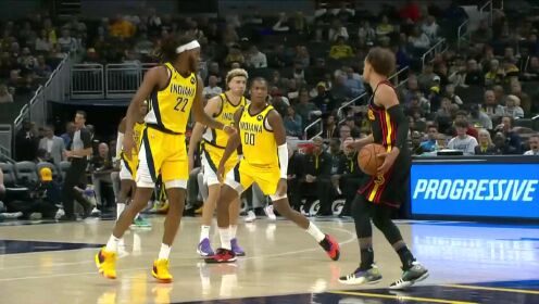 《NBA全场集锦》【球星】特雷杨vs步行者集锦 连中超远三分砍下26分