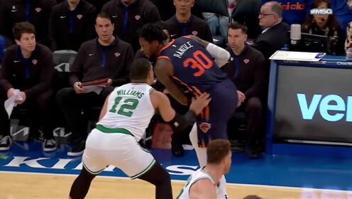 《NBA全场集锦》给年轻人上上课！兰德尔迎着防守滞空跳投打成2+1