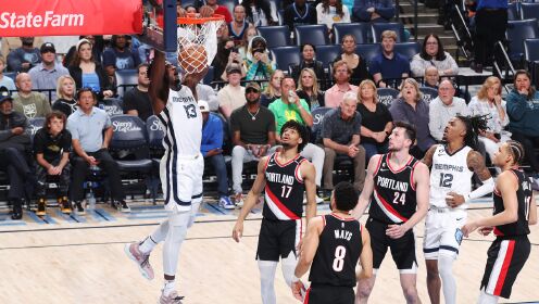 《NBA全场集锦》【纯享】开拓者vs灰熊精华回放 贝恩30+7灰熊3人20+力克开拓者