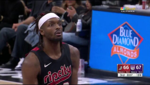 NBA常规赛：开拓者vs国王英文原声全场回放