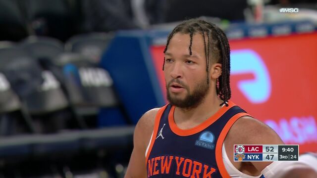 NBA常规赛：快船vs尼克斯第3节中文解说回放