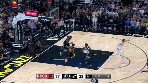 《NBA全场集锦》克拉克森精准截杀送助攻  塞克斯顿飞快如箭跟进上篮