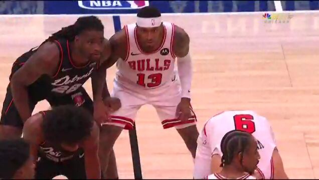 NBA常规赛：活塞vs公牛第1节中文解说回放