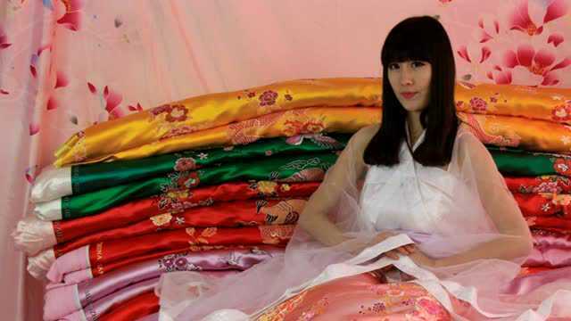 丝绸棉被绸缎棉被锦缎棉被图片结婚棉被古装棉被古装美女-天仙子