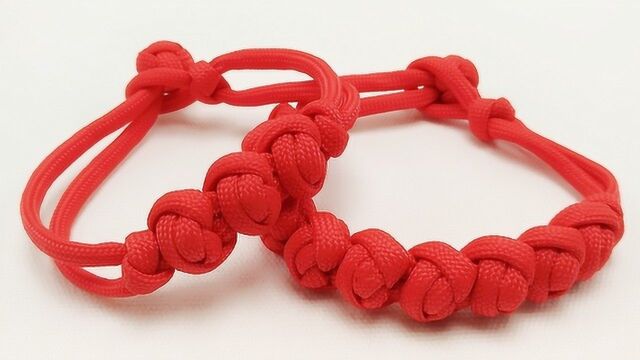 《山姐儿手工》精彩内容  寓意美好的红豆结手绳, 祝你心想事成,长长