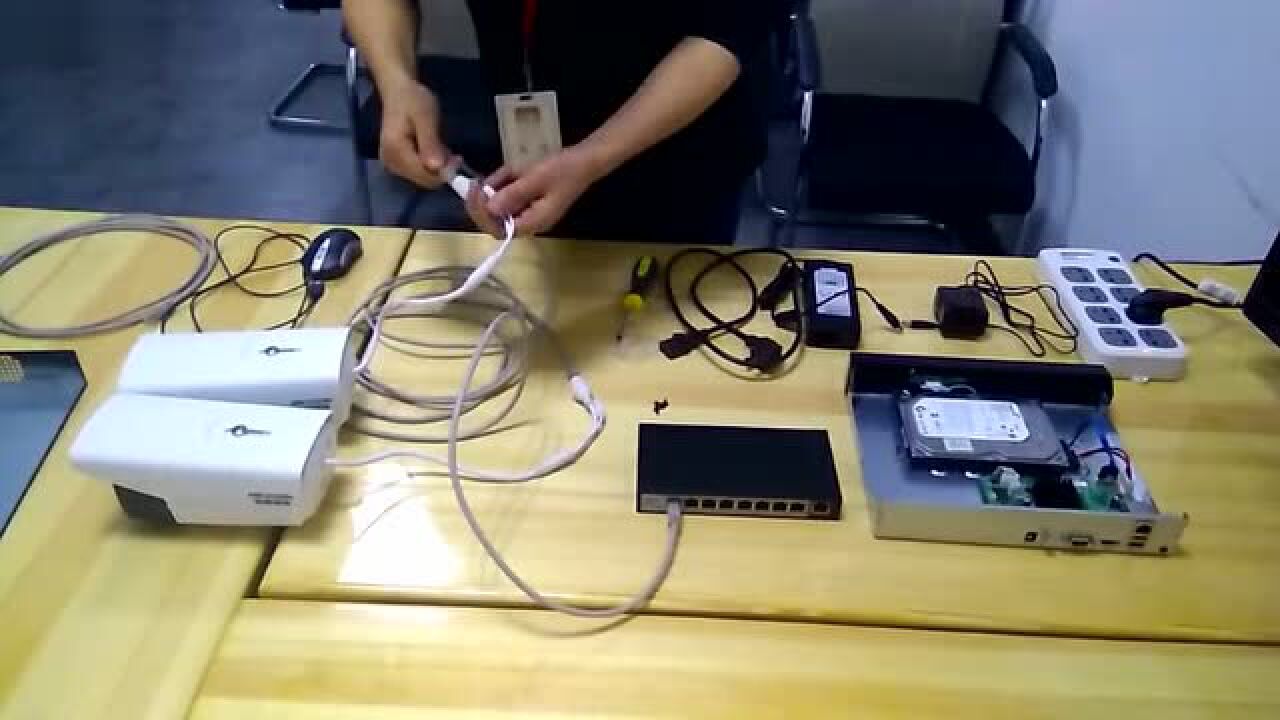 poe摄像头与交换机安装连接教程_高清