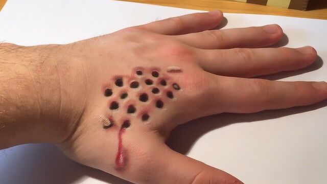 手绘艺术:蜂窝手 密集恐惧症慎看 —艺库_腾讯视频