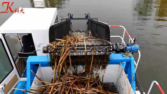 水草清理打捞船,全自动水草收割设备