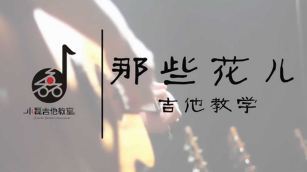 那些花儿吉他谱朴树弹唱谱简单版吉他教学视频_小磊吉他_吉他吧手机版