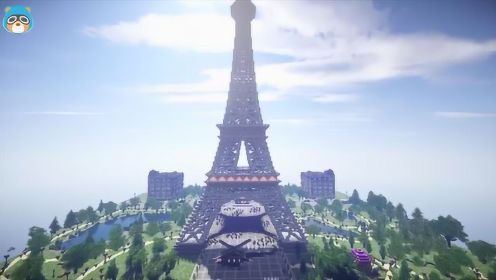 地图欣赏：埃菲尔铁塔和巴黎城