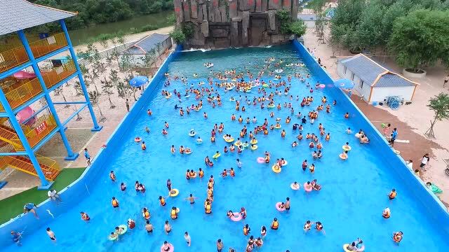 龙井市裕泷水韵水上乐园开园视频