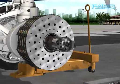 飞机机轮组件的拆卸