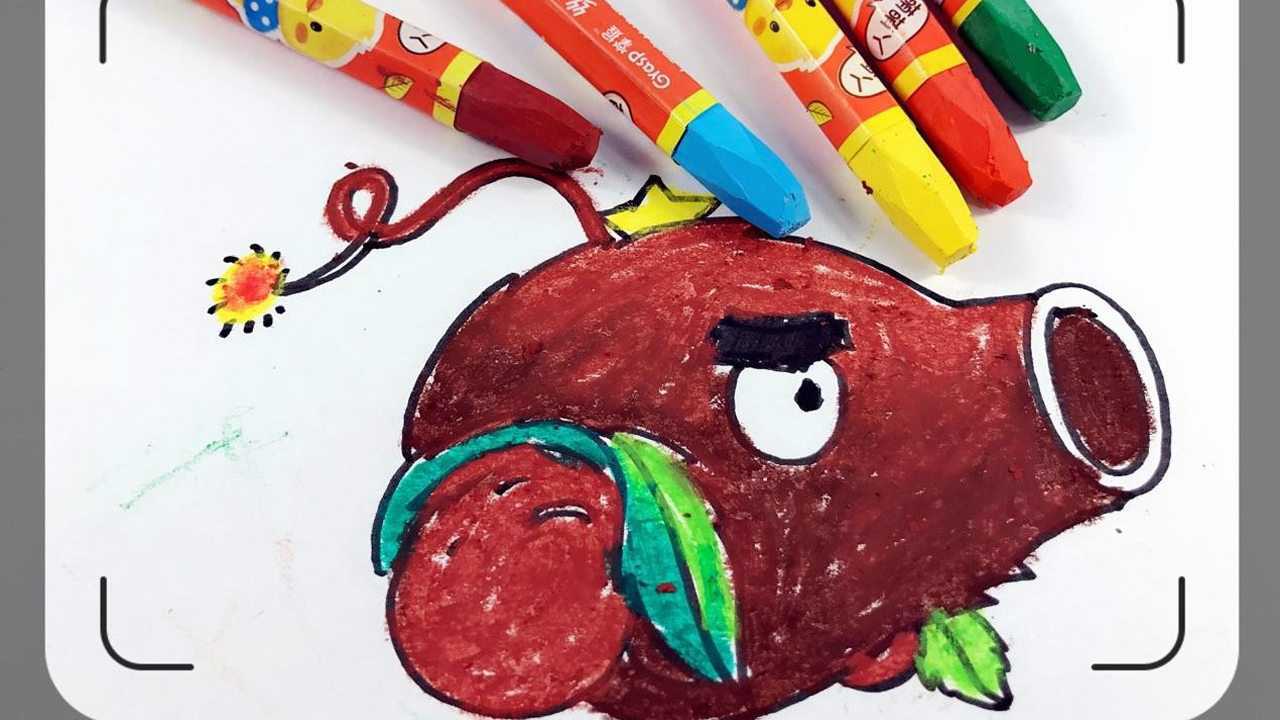 简笔画教程椰子加浓炮