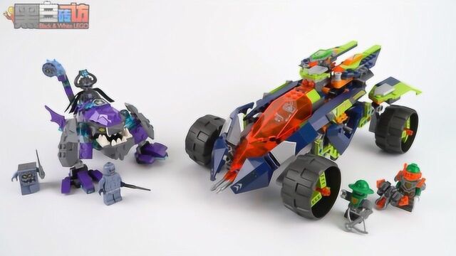 黑白评测乐高lego未来骑士团70355阿隆的攀岩越野战车