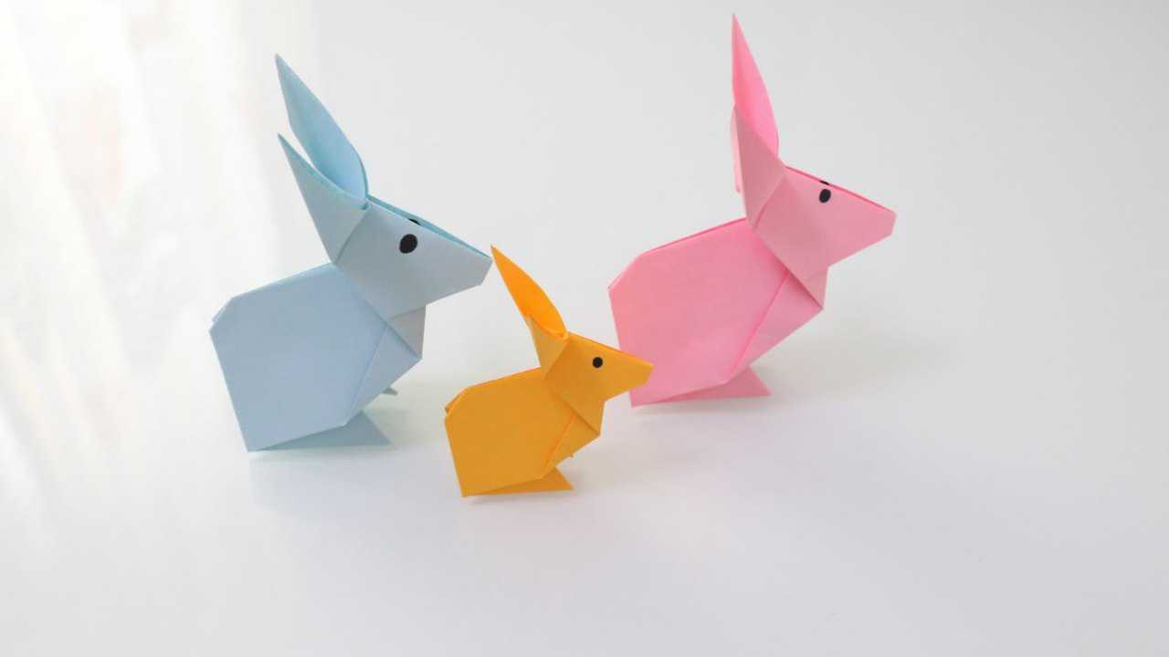 可爱的3d小兔子折纸做法很简单而且很立体手工折纸视频