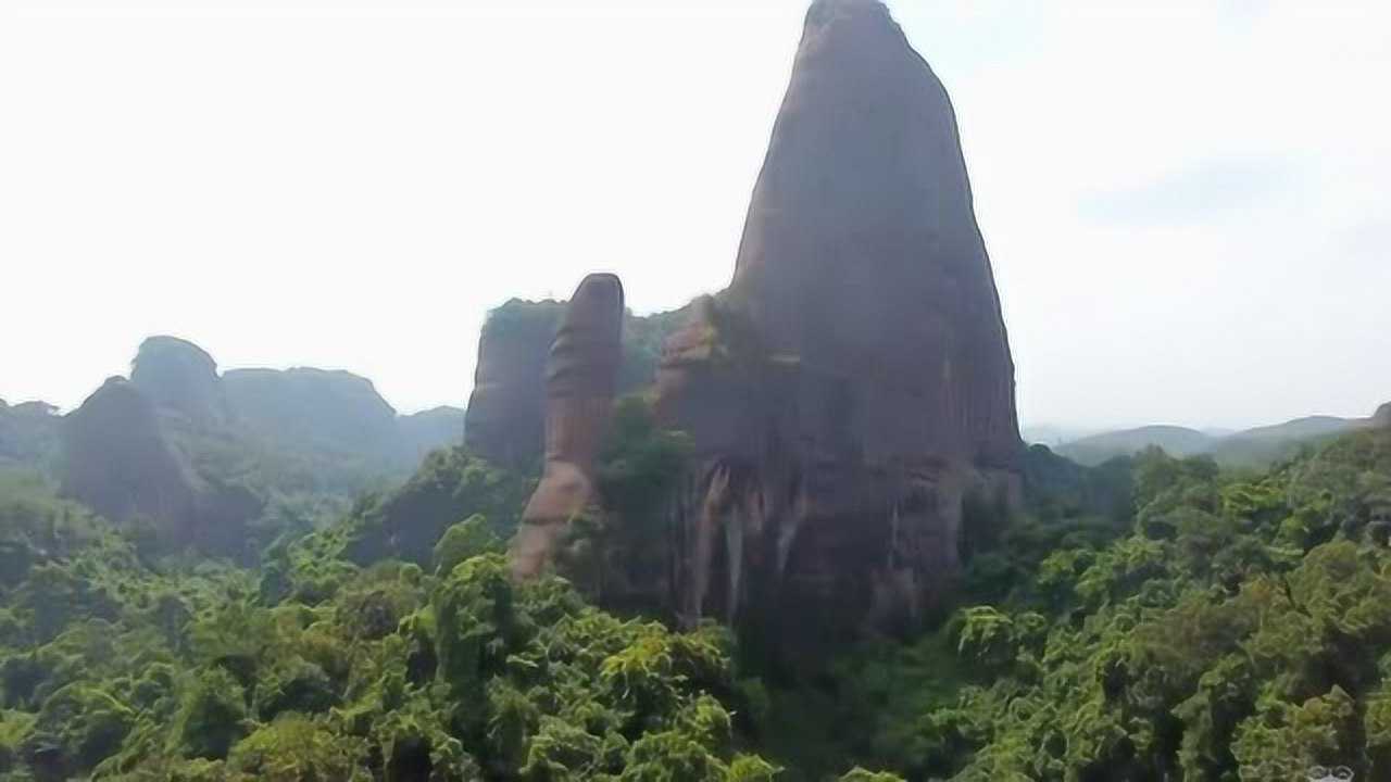 广东韶关丹霞山“丹霞地貌”中国红石公园人间一绝,景色优美!_高清1080P在线观看平台_腾讯视频